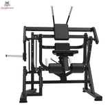 Titanium Strength Elite Series Abdominal Crunch in Frontansicht mit Brustpolster, Griffen und Beinrolle