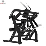Titanium Strength Elite Series Abdominal Crunch in Schrägansicht von rechts mit Sitz und Beinpolstern