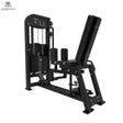 Titanium Strength Elite Series Abduktor-Adduktor Pro – Schrägansicht mit Sitz, Beinpolstern und Gewichtsturm