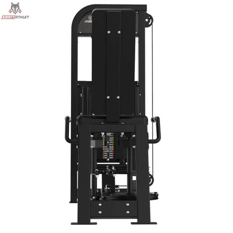 Titanium Strength Elite Series Abduktorenmaschine – Frontansicht mit Rückenpolster und Beinhebeln