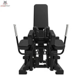 Titanium Strength Elite Series Adduktorenmaschine Plate-Loaded in Frontansicht mit Sitz und Beinpolstern