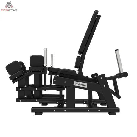 Titanium Strength Elite Series Adduktorenmaschine Plate-Loaded in Schrägansicht von der Seite mit Hebeln