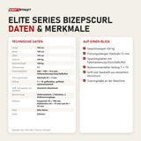 Technische Daten und Merkmale von Titanium Strength Elite Series Bizepscurl als Tabelle