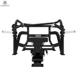 Titanium Strength Elite Series Crossover Multipress in Frontansicht mit gebogenen Pressarmen und Sitz