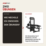 Frage und Antwort zu Titanium Strength Elite Series Dual Beinbeuger Liegend & Beinstrecker: Wie wechsle ich zwischen den Übungen?