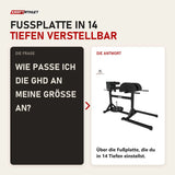 Frage und Antwort zu Titanium Strength Elite Series GHD Bank: Wie passe ich die GHD an meine Größe an?