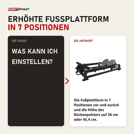 Frage und Antwort zu Titanium Strength Elite Series Hip Thrust Bank: Was kann ich einstellen?