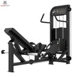 Titanium Strength Elite Series Hip Thrust mit Steckgewichten – Schrägansicht mit Rückenpolster, Beckenpolster und Scheibenhaltern