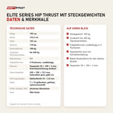 Technische Daten und Merkmale von Titanium Strength Elite Series Hip Thrust mit Steckgewichten als Tabelle
