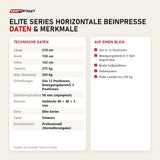 Technische Daten und Merkmale von Titanium Strength Elite Series Horizontale Beinpresse als Tabelle