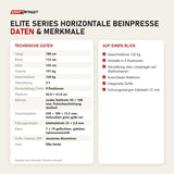 Technische Daten und Merkmale von Titanium Strength Elite Series Horizontale Beinpresse als Tabelle