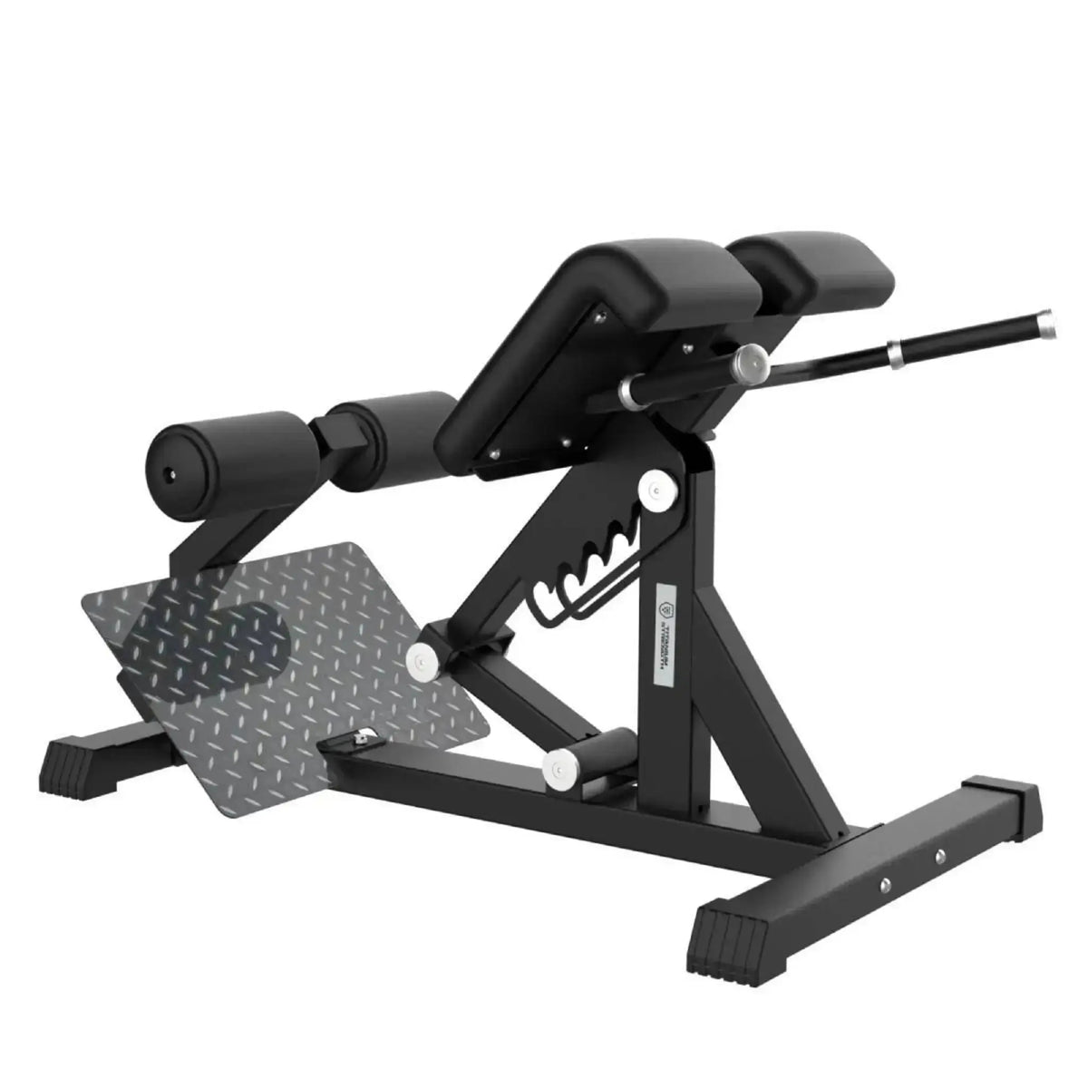 Titanium Strength Elite Series Hyperextension Bank Römischer Stuhl, Schrägansicht Polster Detail