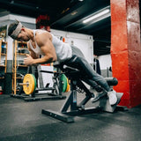 Titanium Strength Elite Series Hyperextension Bank Römischer Stuhl, Outdoor Training Ansicht
