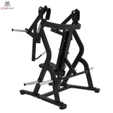 Titanium Strength Elite Series IsoLateral Bench Press – Rückansicht von rechts auf Rahmen und Hebelarme