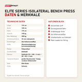 Technische Daten und Merkmale von Titanium Strength Elite Series IsoLateral Bench Press als Tabelle