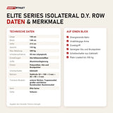 Technische Daten und Merkmale von Titanium Strength Elite Series IsoLateral D.Y. Row als Tabelle