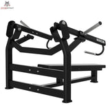 Titanium Strength Elite Series IsoLateral Horizontal Bench Press: Frontansicht mit beiden Hebelarmen über der Bank