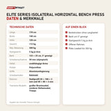 Technische Daten und Merkmale von Titanium Strength Elite Series IsoLateral Horizontal Bench Press als Tabelle