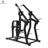 Titanium Strength Elite Series IsoLateral Latzug in Schrägansicht von links mit beiden Zugarmen