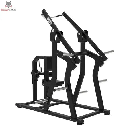 Titanium Strength Elite Series IsoLateral Latzug in Schrägansicht von links mit beiden Zugarmen