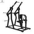 Titanium Strength Elite Series IsoLateral Latzug in Schrägansicht von vorn mit Sitz und Knieauflage