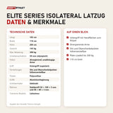 Technische Daten und Merkmale von Titanium Strength Elite Series IsoLateral Latzug als Tabelle