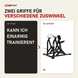 Frage und Antwort zu Titanium Strength Elite Series IsoLaterales Rudern: Kann ich einarmig trainieren?