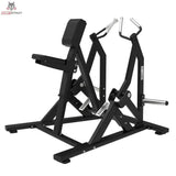 Titanium Strength Elite Series IsoLaterales Rudern – Seitenansicht mit Brustpolster und Rahmen