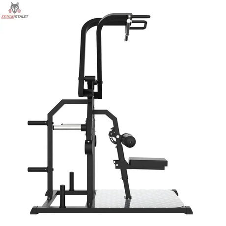 Titanium Strength Elite Series Kreisförmiger Lat-Zug in Seitenansicht von rechts mit Sitzpolster