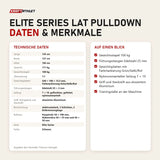 Technische Daten und Merkmale von Titanium Strength Elite Series Lat Pulldown als Tabelle