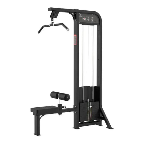 Titanium Strength Elite Series Latzugmaschine – Schrägansicht von der anderen Seite mit Latzugstange