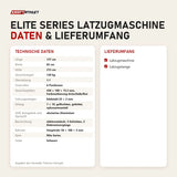 Technische Daten und Lieferumfang von Titanium Strength Elite Series Latzugmaschine als Tabelle