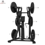 Titanium Strength Elite Series Low Row in Frontansicht mit Scheiben auf beiden Seiten und Brustpolster