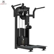 Titanium Strength Elite Series Multi Hip – Schrägansicht mit Hebelpolster, Griffen und Standplattform
