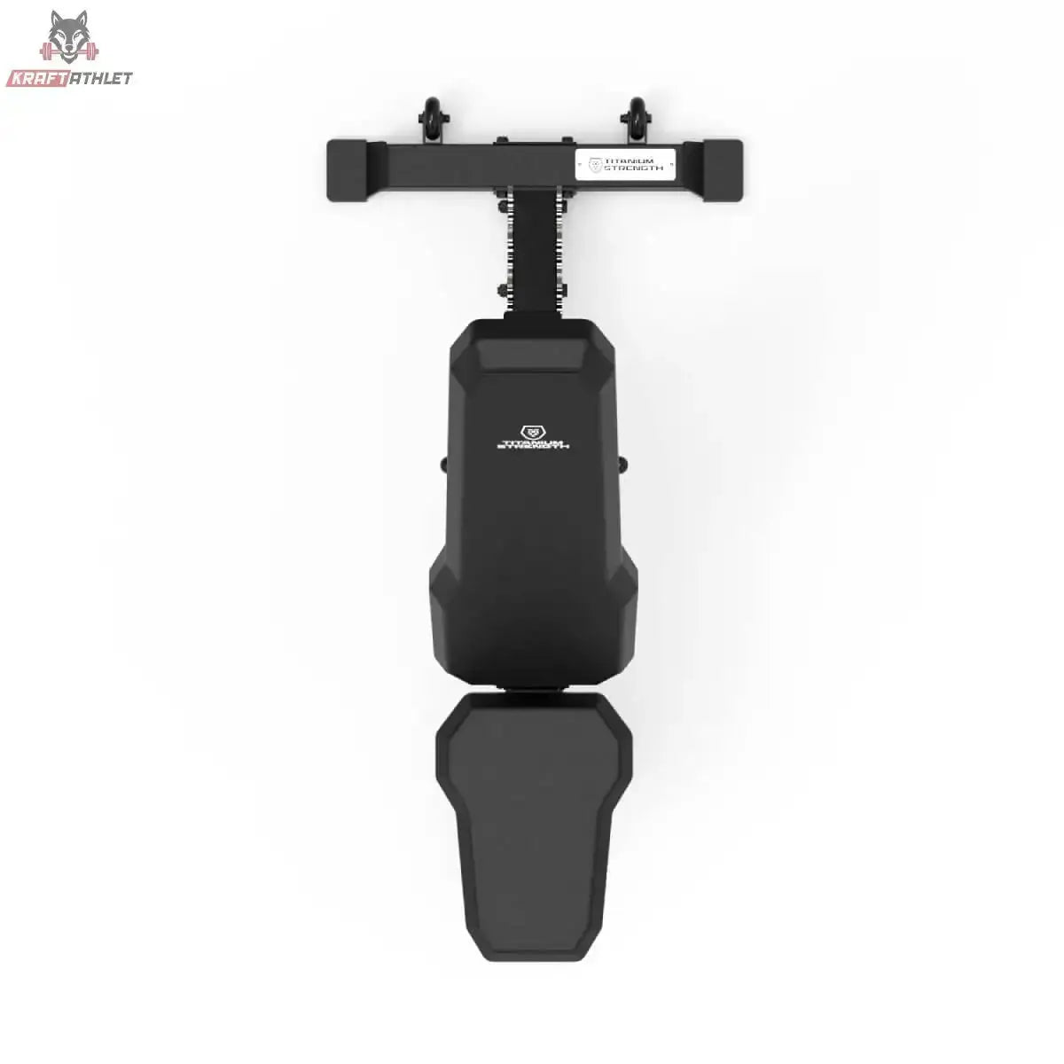 Titanium Strength Elite Series Multi-Verstellbare Bank, Draufsicht auf Polster, Sitz und Transportgriff