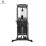 Titanium Strength Elite Series Multiflight – Frontansicht mit beiden Seilrollen und Standfuß
