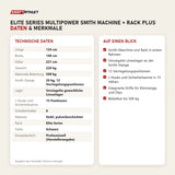Technische Daten und Merkmale von Titanium Strength Elite Series Multipower Smith Machine + Rack Plus als Tabelle