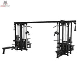 Titanium Strength Elite Series Multistation 8 Stationen, Schrägansicht von der anderen Seite auf Weiß