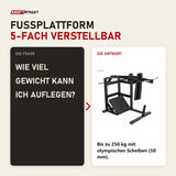 Frage und Antwort zu Titanium Strength Elite Series Pendulum Hack Squat: Wie viel Gewicht kann ich auflegen?