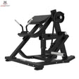 Titanium Strength Elite Series Plate Loaded Bicep Curl in Schrägansicht mit Armpolster, Curlgriffen und Scheibenaufnahme