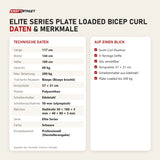 Technische Daten und Merkmale von Titanium Strength Elite Series Plate Loaded Bicep Curl als Tabelle