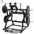 Titanium Strength Elite Series Power Squat Kniebeugenmaschine in Frontschrägansicht mit Hantelscheiben