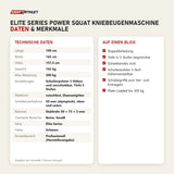 Technische Daten und Merkmale von Titanium Strength Elite Series Power Squat Kniebeugenmaschine als Tabelle