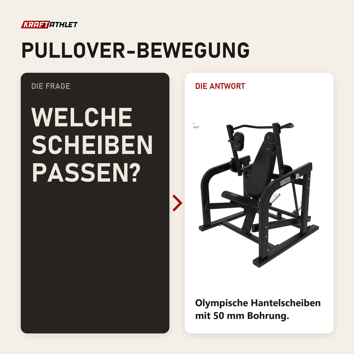 Frage und Antwort zu Titanium Strength Elite Series Pullover Maschine: Welche Scheiben passen?