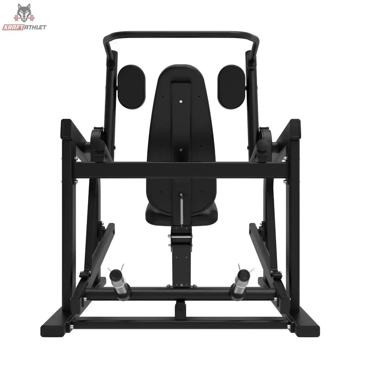 Titanium Strength Elite Series Pullover Maschine in Frontansicht mit Sitz und Rückenpolster