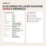 Technische Daten und Merkmale von Titanium Strength Elite Series Pullover Maschine als Tabelle