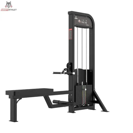 Titanium Strength Elite Series Ruderzugmaschine Low Row – Schrägansicht von der anderen Seite mit Sitzbank