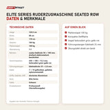 Technische Daten und Merkmale von Titanium Strength Elite Series Ruderzugmaschine Seated Row als Tabelle