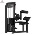 Titanium Strength Elite Series Rückenstreckung – Schrägansicht mit Rückenrolle, Sitz und Gewichtsturm