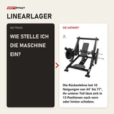 Frage und Antwort zu Titanium Strength Elite Series Schräger Linear-Rudertrainer: Wie stelle ich die Maschine ein?